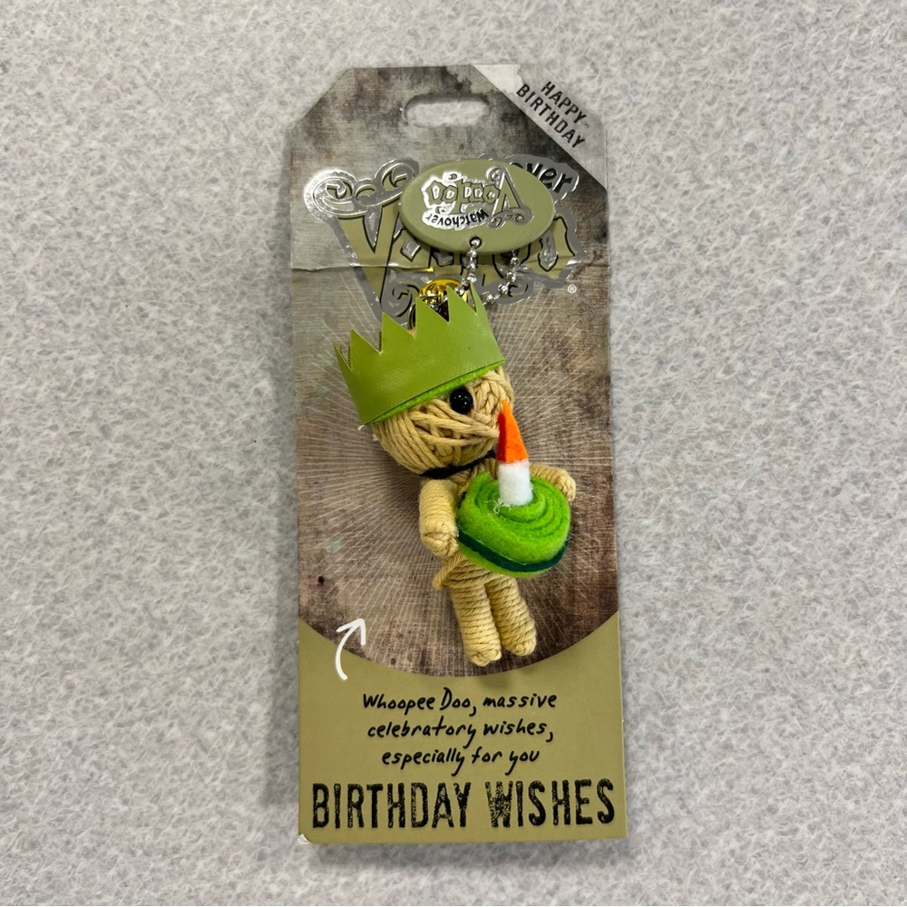 Watchover Voodoo Happy Birthday Wishes Keychain Collectible NWT